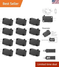 Durable 16A Micro Limit Switch SPDT Push Button, Ideal for Microwaves  Arcade