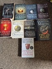 A Song of Ice and Fire 9 Book Set  George R.R. Martin Game of Thrones