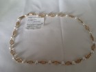 24” Vintage Napier Necklace Gold Tone Faux Pearls Fancy Link — photo 1