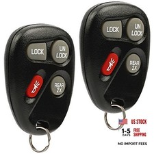 2 Keyless Entry Remote Key Fob - 4 Button Rear 2X g-xb-4b-2x x2