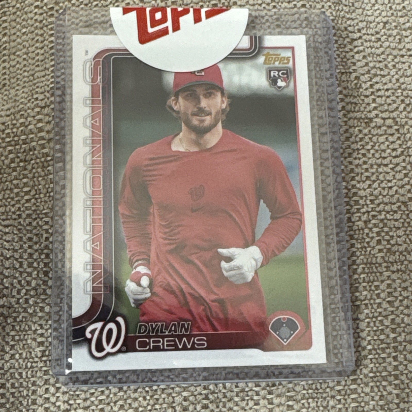 2025 Topps Series 1 - Dylan Crews #74 Golden Mirror Image Variation (RC)
