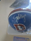 John Elway Autograph Mini -Helmet  Mounted Memories