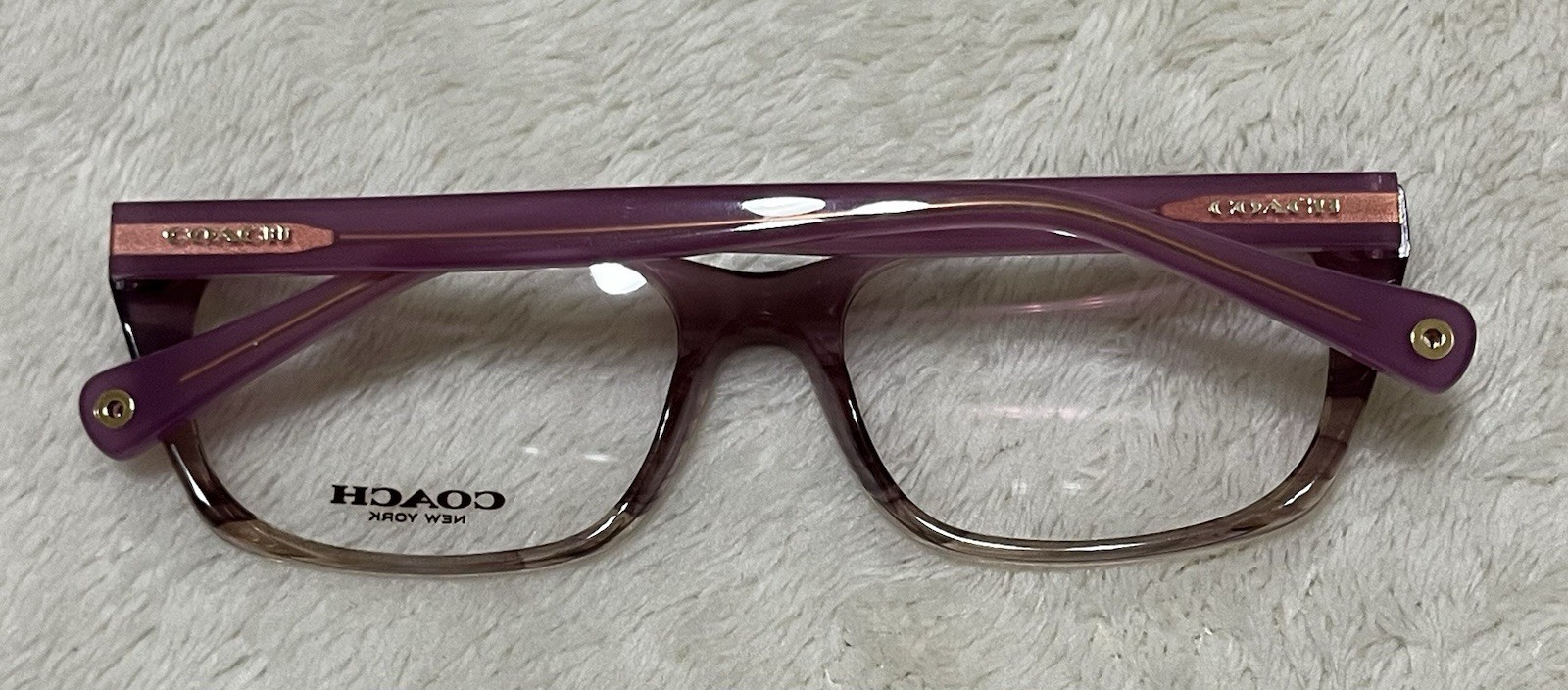 Coach HC 6048 5186 Georgie Square Berry Horn Eyeglasses Optical Frame 53-17-135 thumbnail 4