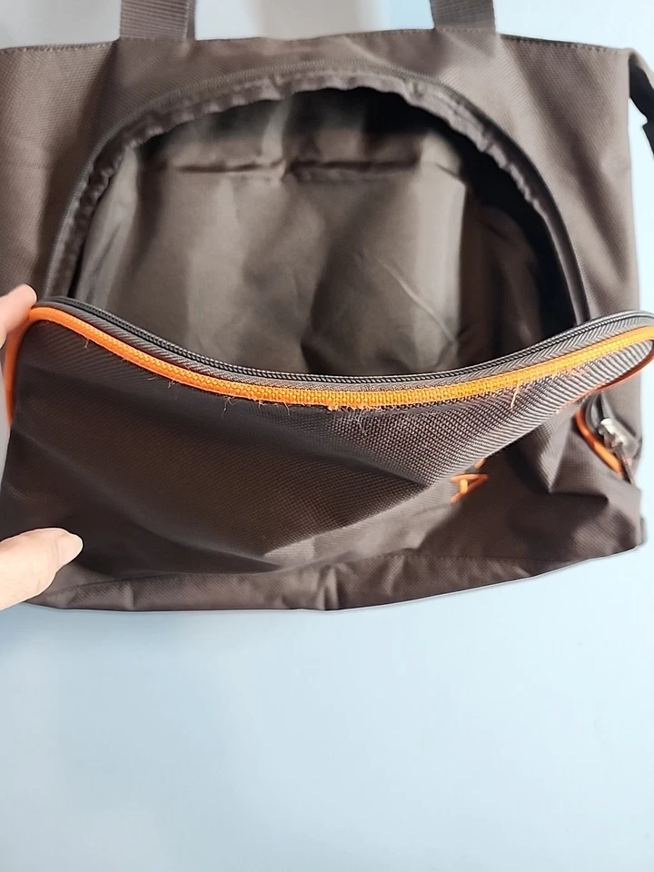 Nautica путешествий или лодки сумка с короткими ручками серый/коричневый и оранжевый - Изображение 4 из 4