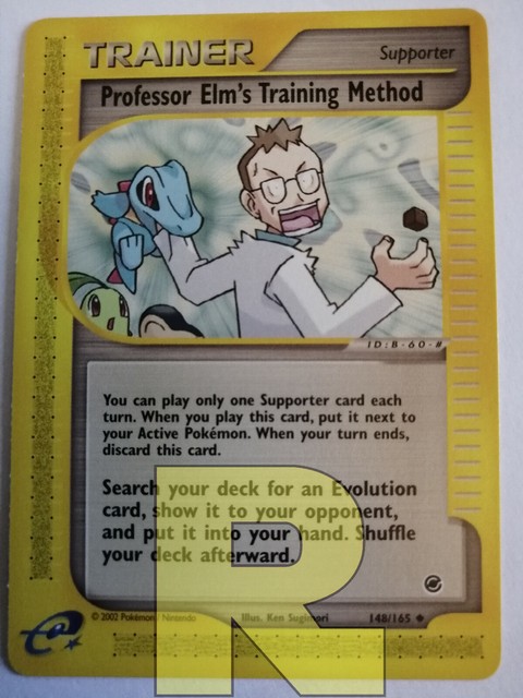 Metodo D Allenamento Del Professor Elm 148 165 Non Comune Pokemon Inglese Ebay