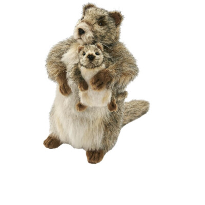 Hansa Toy 4162 Marmot With Baby 33 Cm Plush Toy