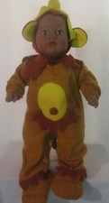 NWOT Rubie's Brown and Yellow 2 Piece Monkey Costume with Banana Size 0-6 Months