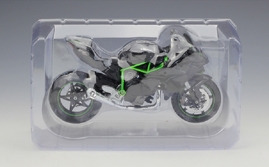 Modellino Kawasaki Ninja H2R Scala 1:12 - Moto Da Collezione Con Sospensione - Foto 8