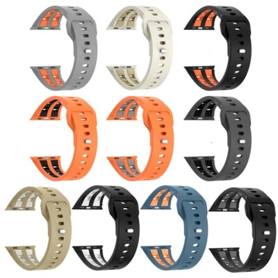 Silicone Strap Band For Apple Watch iWatch Series Ultra 3 2 SE 11 10 9 8 38-49mm