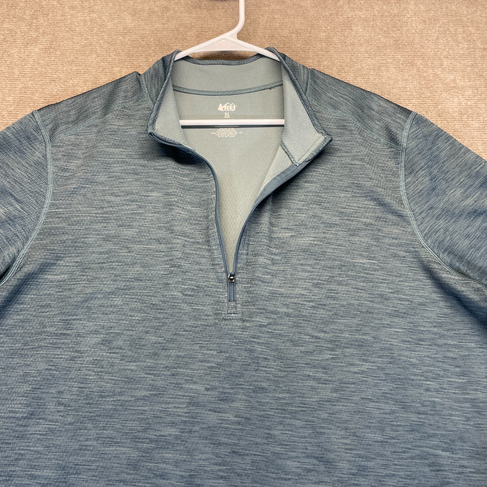 REI Coop Midweight Base Layer 1/2 Zip Shirt Men's XL… Gem