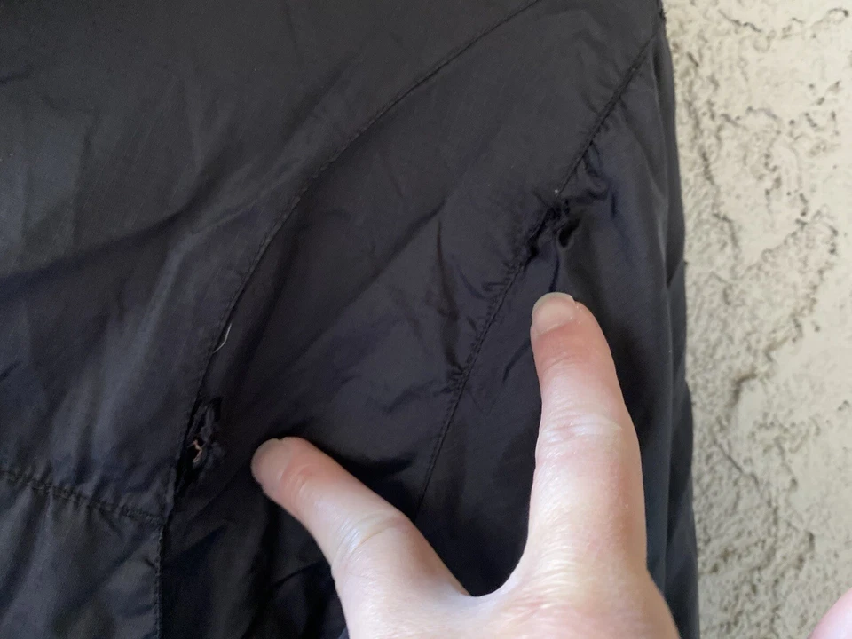 Predator Wear Mens Windbreaker Hoodie Zip Jacket Performance Size S Black Read* - Image 4 of 4