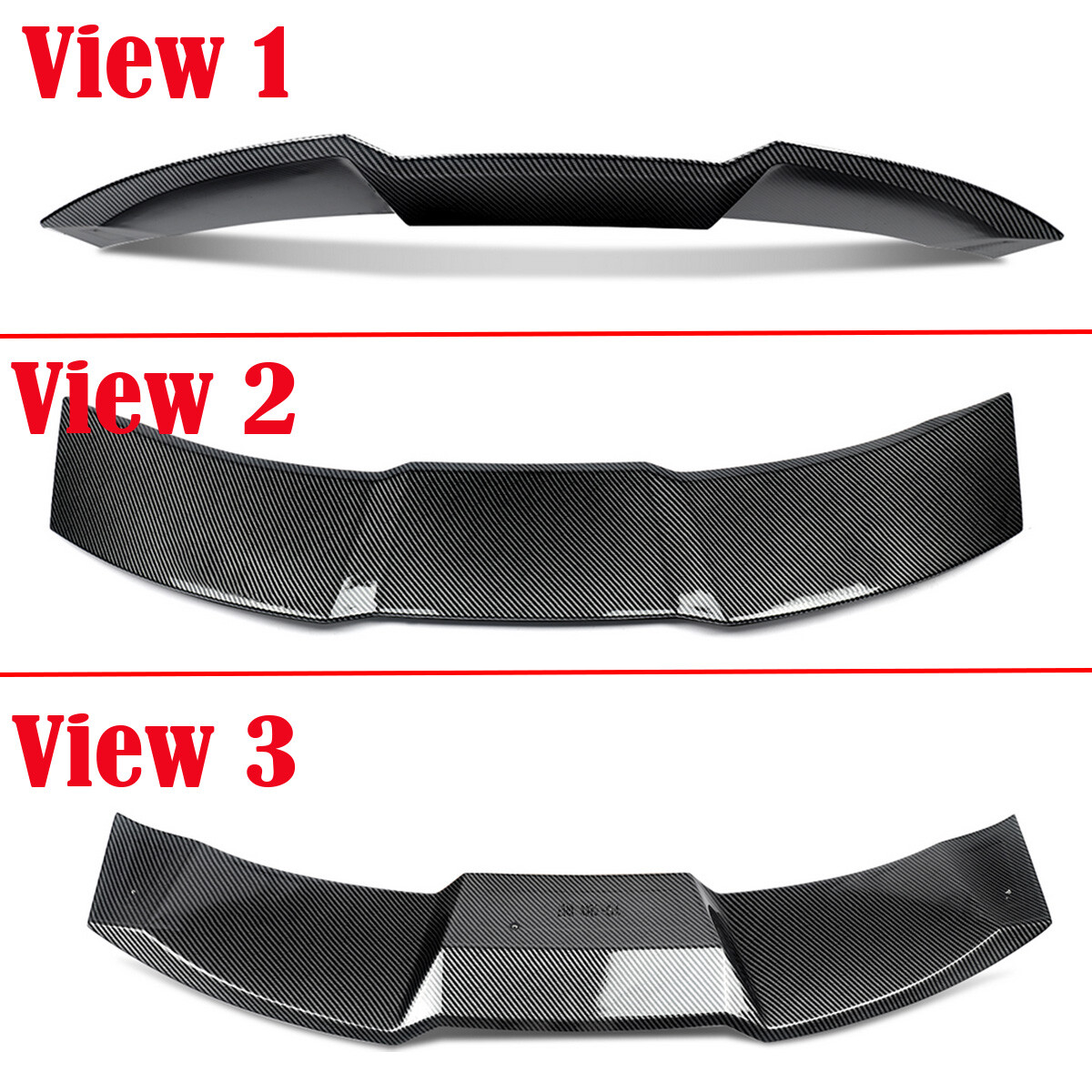 Rear Trunk Spoiler Wing Lip For 2019-2022 Toyota RAV4 Carbon Fiber Look