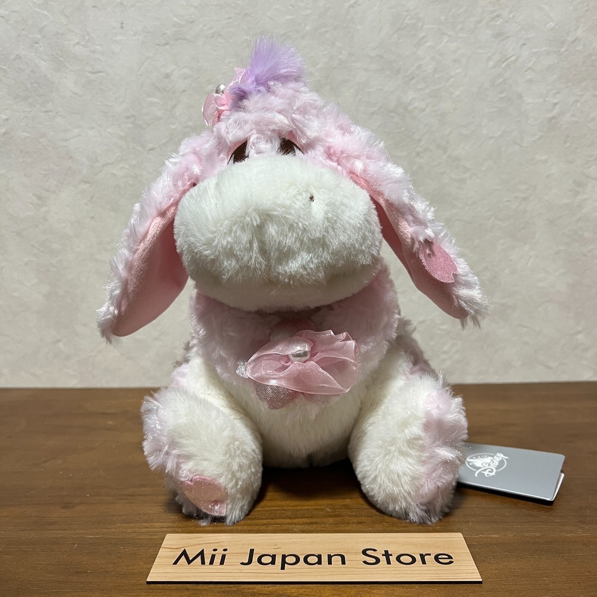 yukiya yuu pink ears 韓国作家　20cm マスコット Disney Store Japan Eeyore Plush Doll Toy 25cm SAKURA Pink Winnie