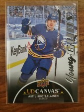 2021 22 Arttu Ruotsalainen Young Guns Canvas Black SP! #C119 Buffalo Sabres!