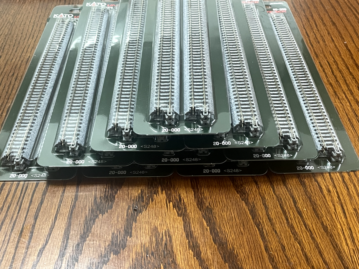 20 Packs KATO 20-000 N Scale Gauge Unitrack Straight (4 pcs) 248mm