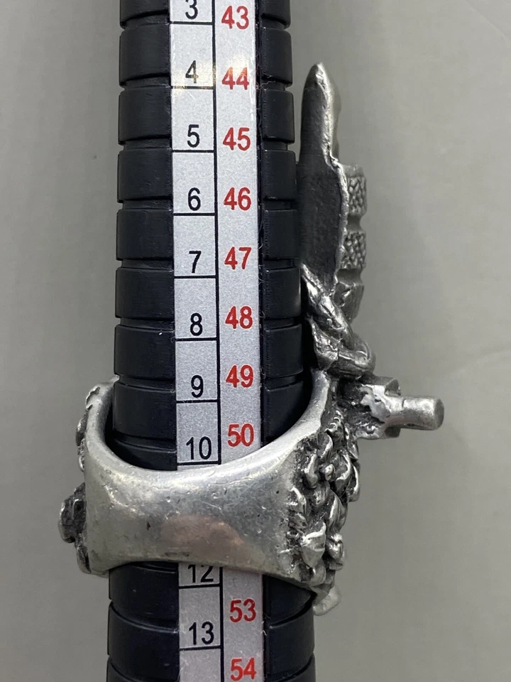 Anillo de peltre Fourspeed Metalwerks tamaño 5,75 raro 2013 Foto 4 de 4