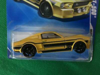 2009 Hot Wheels Muscle Mania '67 Shelby GT 500 Yellow/Black B132
