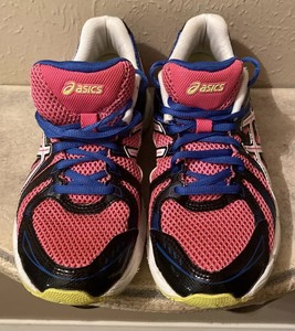 bright asics running shoes
