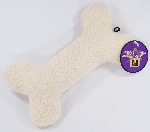 MultiPet 2-Squeaker Fleece Dog Toy Toys Man Ball in Bone Heart in B52 Puppy - Picture 3 of 8
