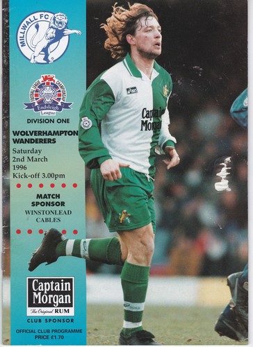 MILLWALL HOME PROGRAMMES 1995/96 CHOOSE FROM DROP DOWN MENU 18/3/2025 - Picture 20 of 22
