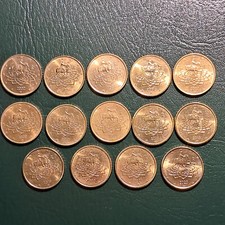 14 MONETE EURO 50 CENTESIMI ITALIA FDC