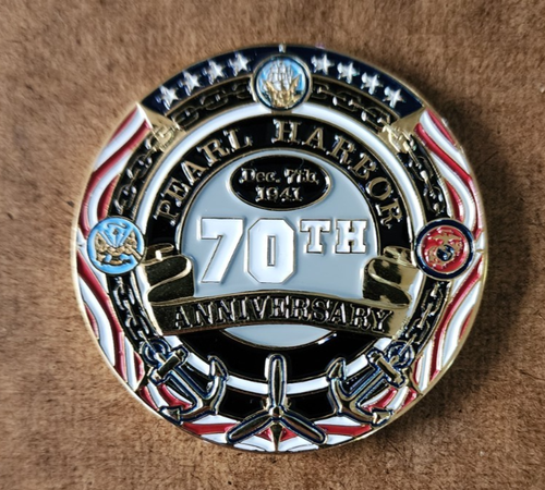 Pearl Harbor 70th Anniversary Challenge Coin 1941 - 2011