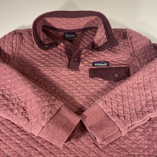 Patagonia Women's Organic Cotton Quilt Snap-T Pullover Pink Purple Size Small - Picture 3 of 6
