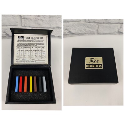 Rex Testing Blocks Rex Durometers Test Block Kit Type TBK-A Seven Colored Blocks | eBay