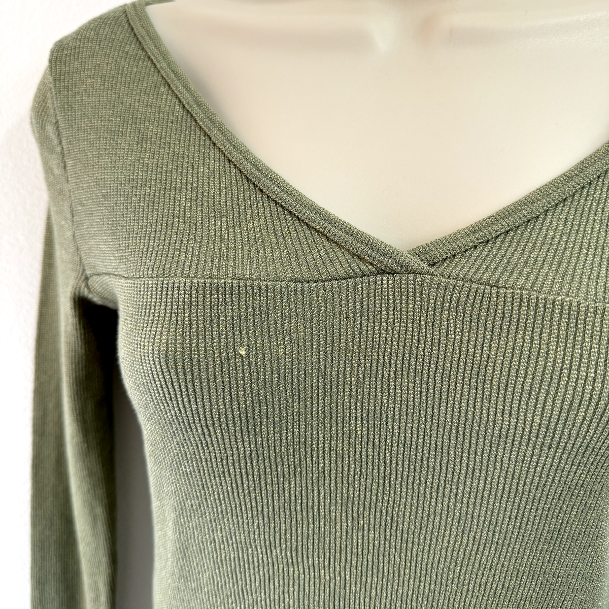 Vintage Y2K Michael Stars Shirt OS One Size Green Ribbed