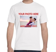T-Shirt Custom Your Photo Text Logo Printing Personalized Shirt/Best Gift tshirt