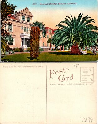 Berkeley CA Roosevelt Hospital Postcard Unused (36139)