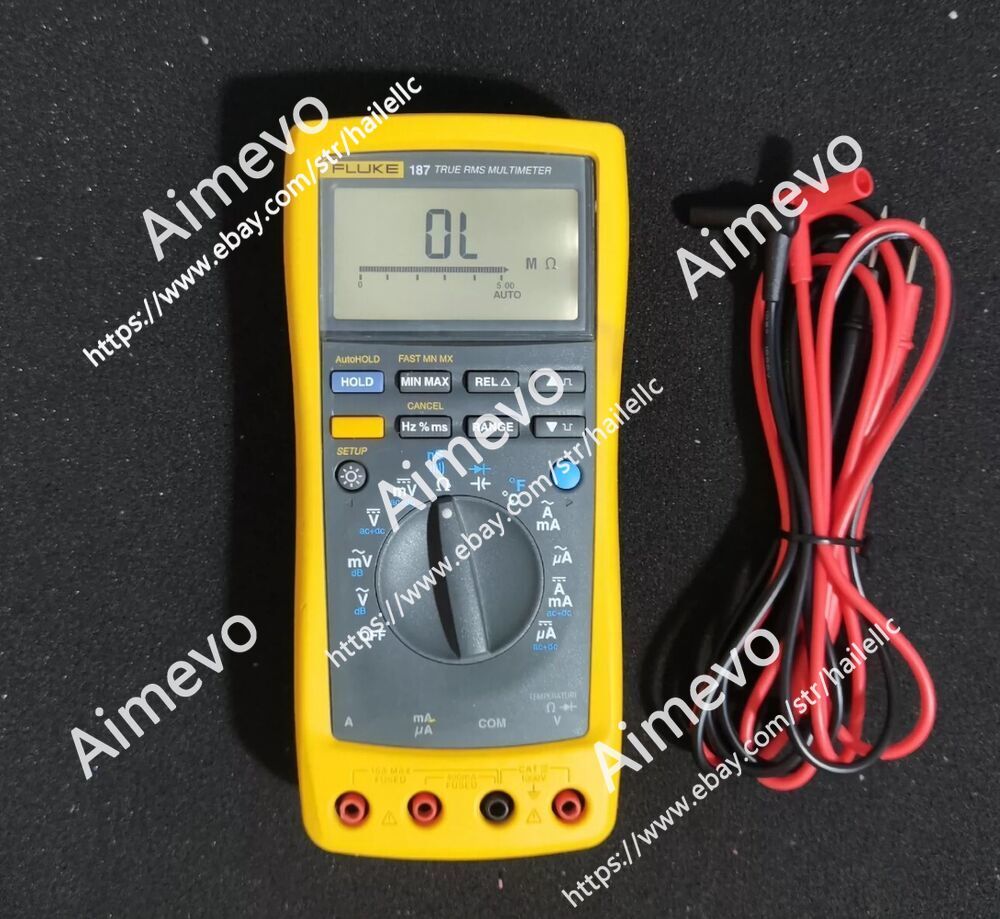 Fluke 187 True RMS Digital Multimeter With Case Fully Tested Fluke 187 True RMS Digital Multimeter With Case Fully Tested