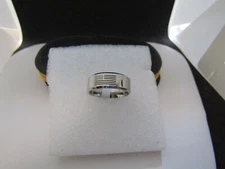 American Flag stainless steel ring - US size 9