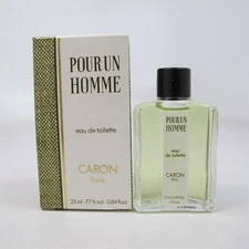POUR UN HOMME by CARON 25 ml/ 0.84 oz Eau de Toilette Splash VINTAGE