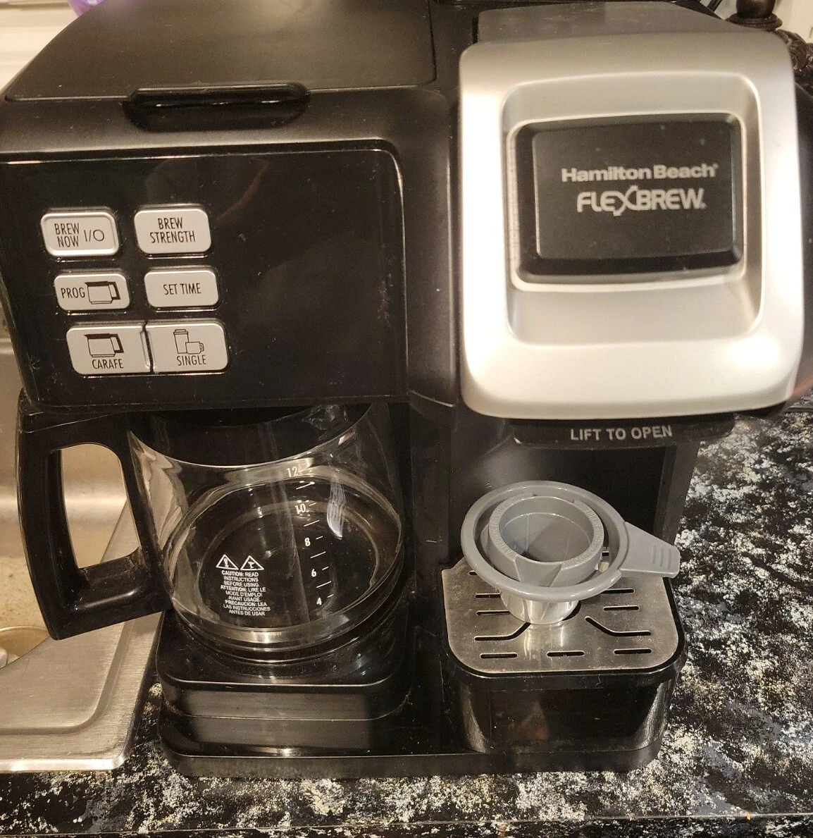 Hamilton Beach FlexBrew 2-Way Black Stainless Coffee Maker