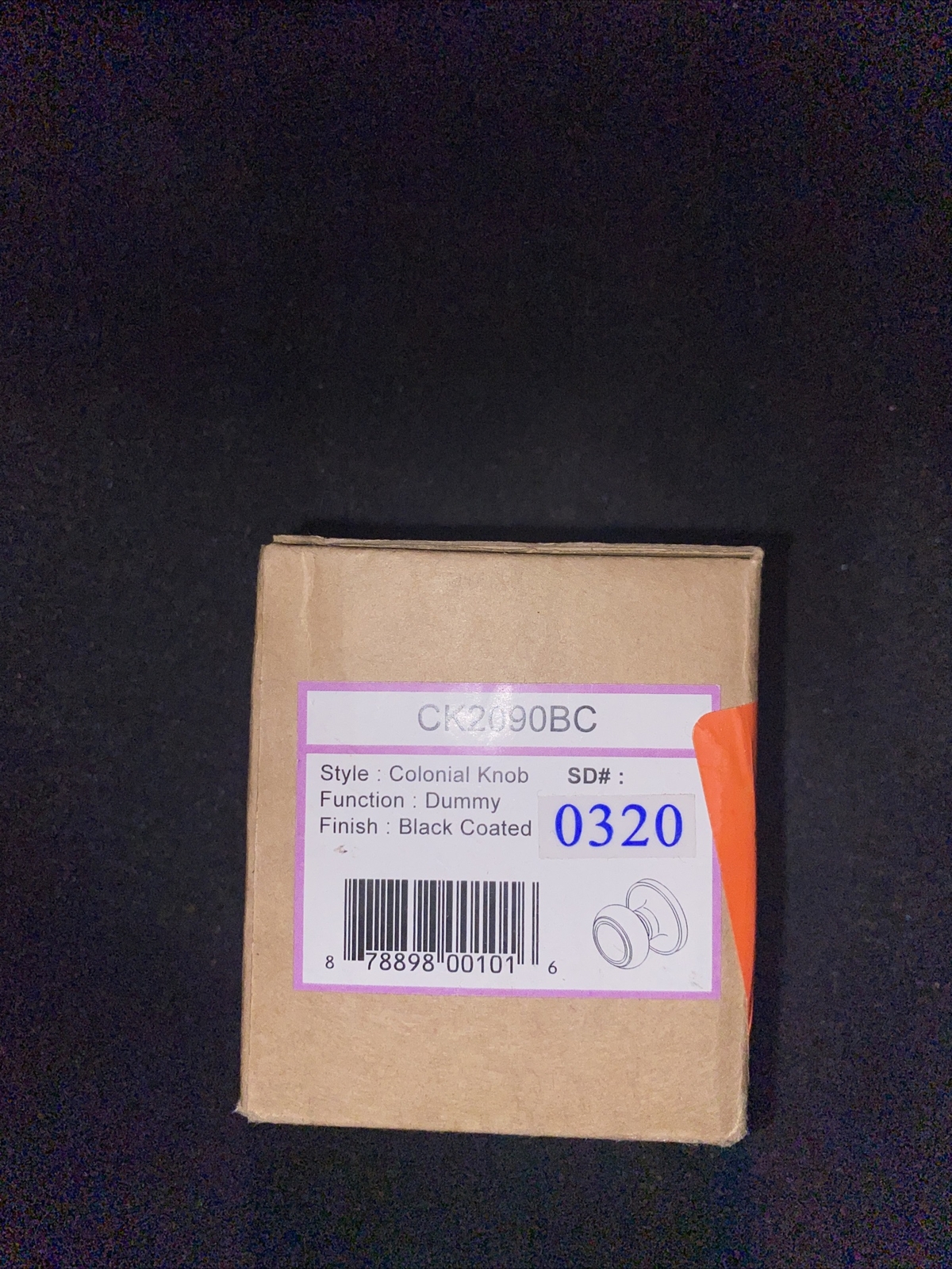 Cuivre Creek Ck2090tb Colonial Dummy Poignée De Porte