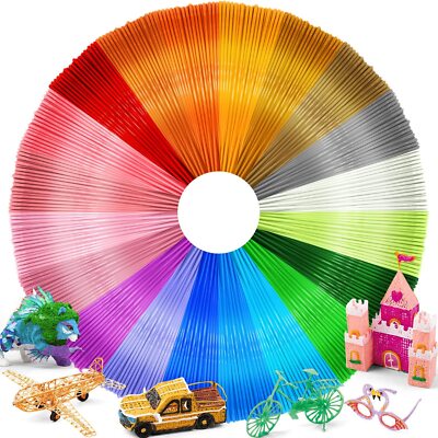 FILAMENT für 3D Stift PLA 10/20 Farben 3D Drucker 1.75mm 3D-Pen Starterset Set