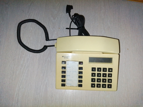 Telefon IQ-Tel 2 weiss für Sammler und Retrofan mit Anleitung aus 80/90 er Jahre