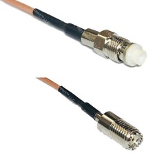 RG316 FME FEMALE to MINI UHF FEMALE RF Cable Rapid-SHIP LOT