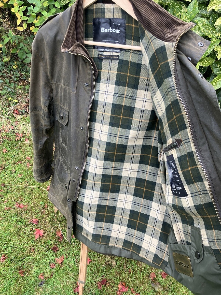 Barbour A550 Cowen Commando Wax Jacket, Rare Military (Size C44