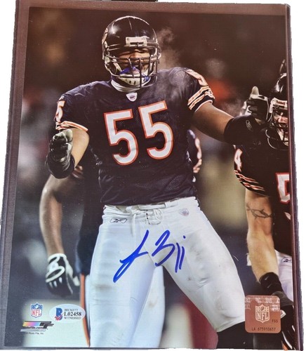 Ballon De Football Wilson Officiel Dédicacé Par 4 Anciens Joueurs Des Chicago Bears - Collector