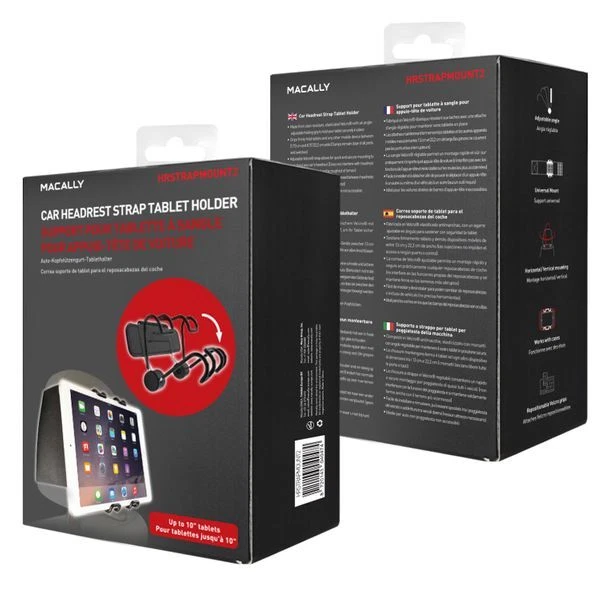 Macally HRSTRAPMOUNT2, Kopfstützen Autohalterung für alle iPad & Tablet PCs - Bild 3 von 4