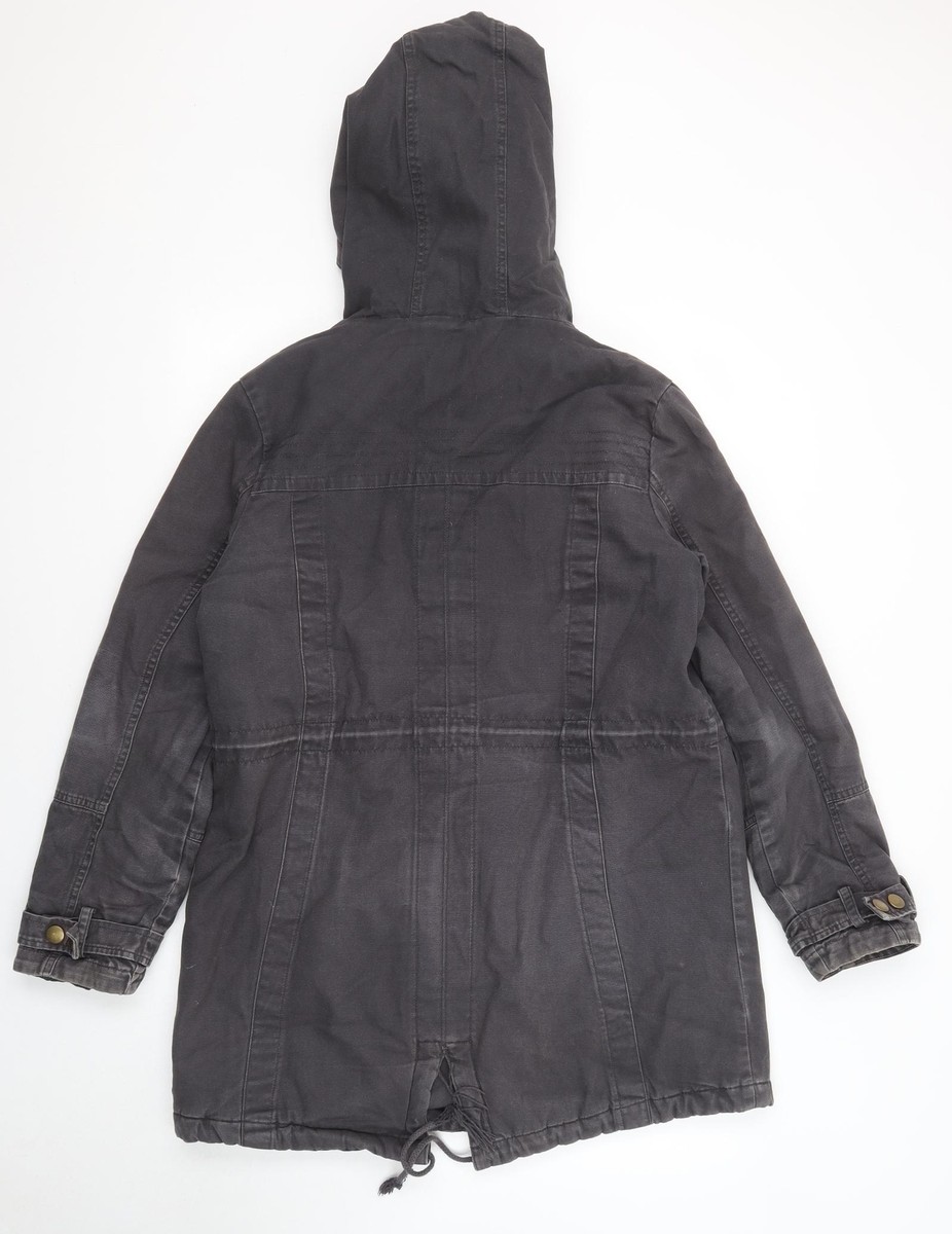 Marks Spencer Womens Grey Parka Jacket Size 12