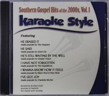 Southern Gospel Hits of the 2000s Volume 1 Karaoke Style NEW CDG Daywind 6 Songs