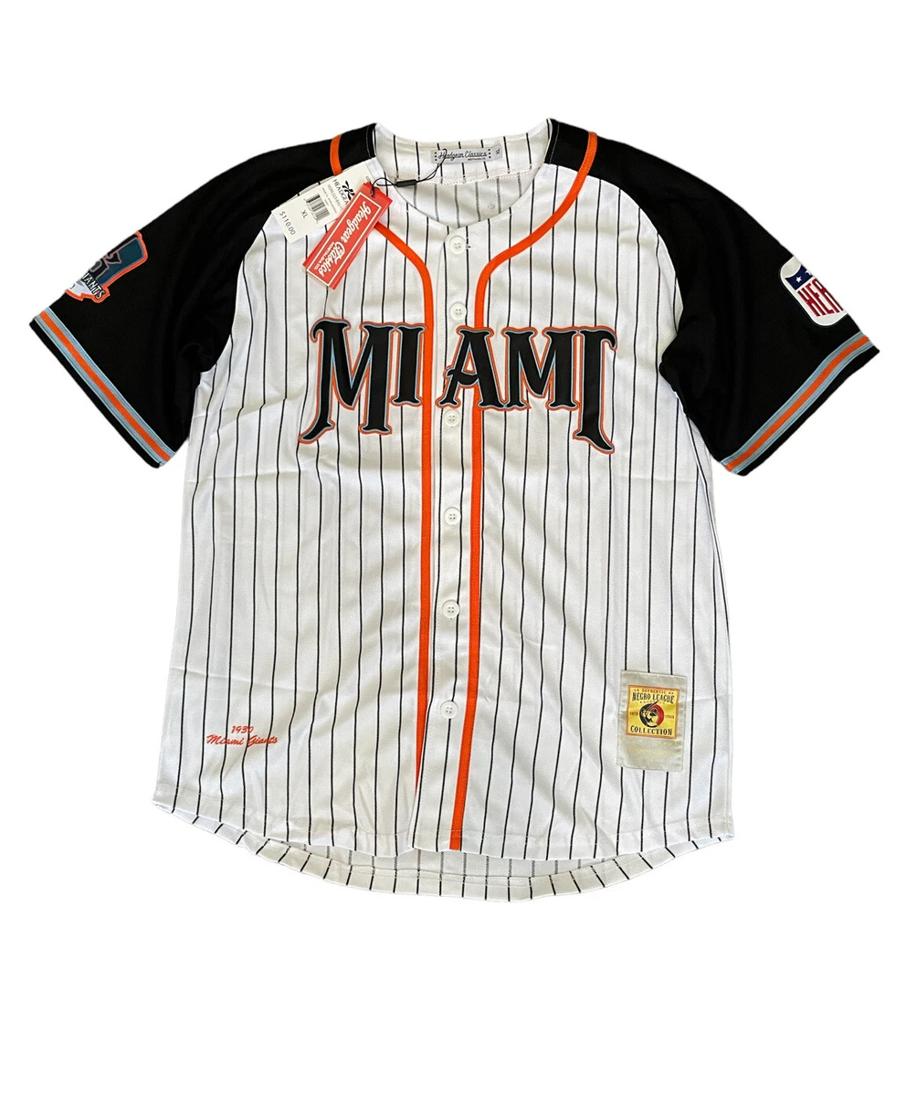 Miami Giants Headgear Classics Negro League Baseball White Jersey Men’s  Size XL