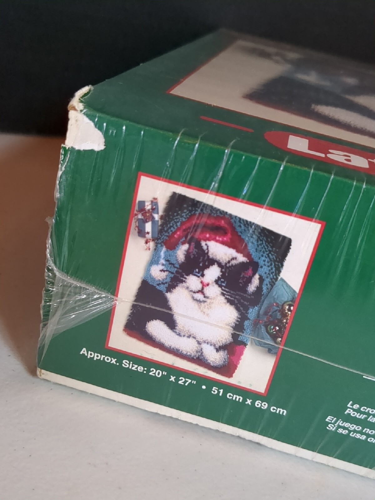 NEW J & P Coats Clark Christmas Santa Hat Cat Latch Hook kit 88970