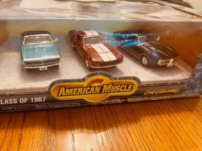 Ertl Class of 1967 Camaro, Firebird, Mustang GT-350 Die Cast 1:43