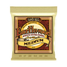 Ernie Ball Earthwood Medium 80/20 Bronze Acoustic Strings, 13-56 Gauge