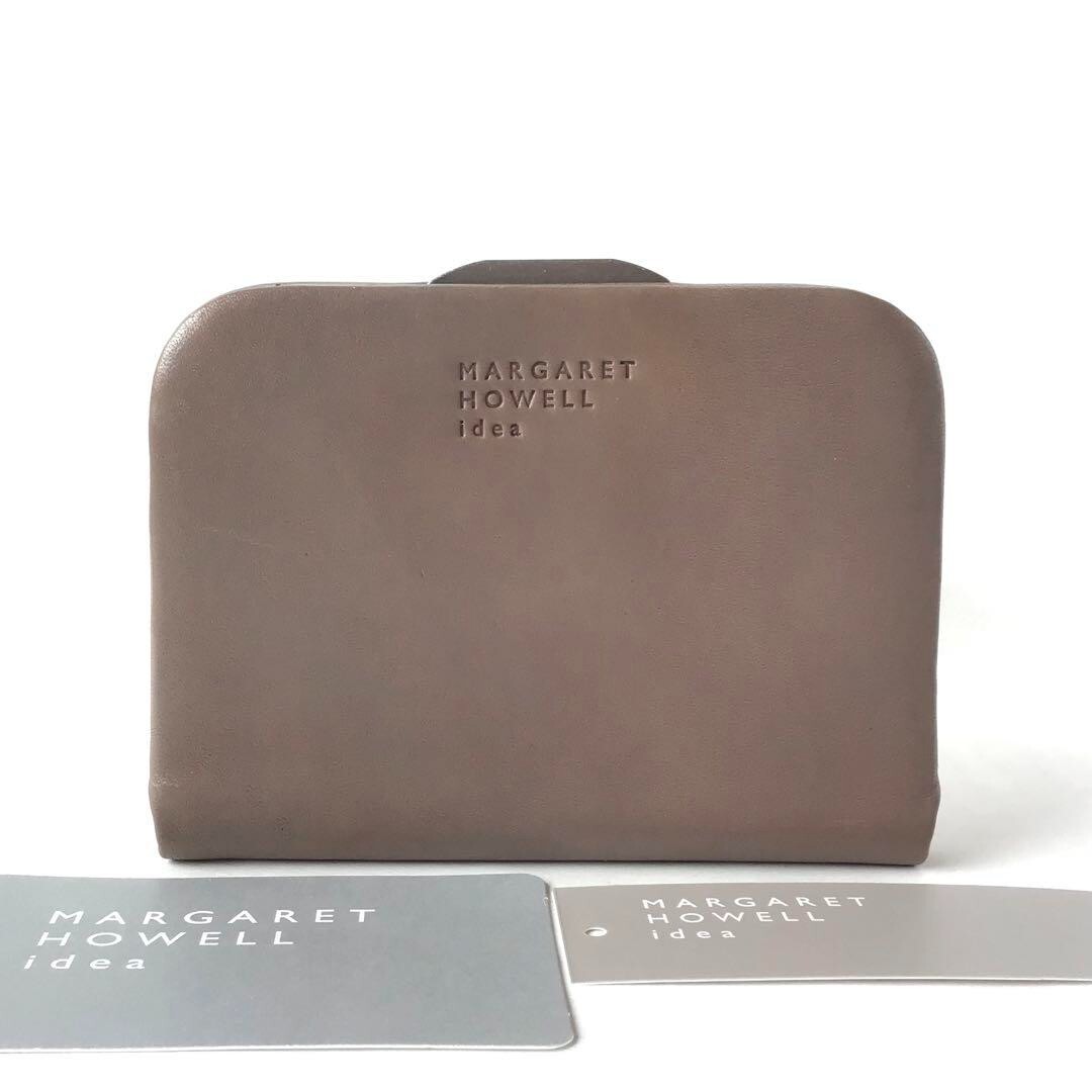 MARGARET HOWELL idea CARD CASE wallet LEATHER color mocha