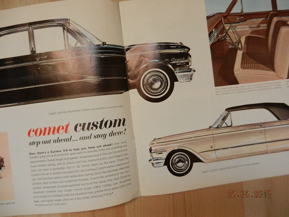 catalogue MERCURY COMET 1963 - Photo 3/3